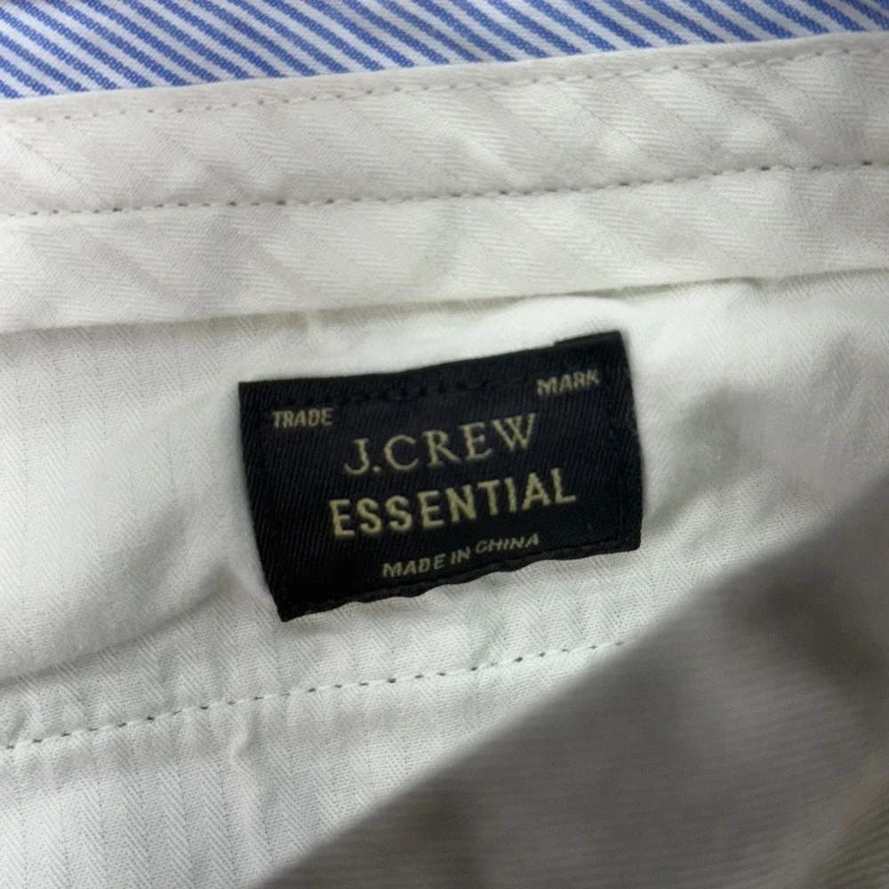 J.Crew Essential 770 Chino Pants Mens 36x34 Olive Green Straight Fit Cotton